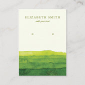 Moderne Kaart voor groen oorscherm Visitekaartje (Voorkant)