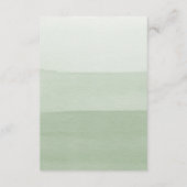 Moderne Kaart voor groene bruiloft (Achterkant)