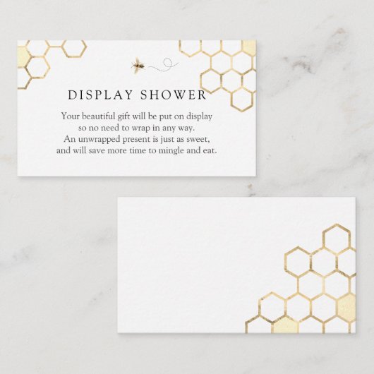 Moderne Kaart voor Gulden Bee Display Shower-behui (Voorkant / Achterkant)