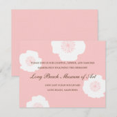 Moderne Kaart voor het ontvangen van papavers wedd (Voorkant / Achterkant)