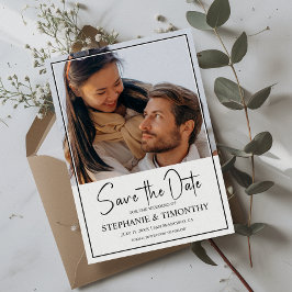 Moderne Kaart voor het opslaan van de datum van de