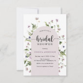 Moderne Kaart voor het uitnodigen van een bloem (Voorkant)