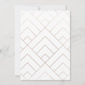 Moderne Kaart voor het uitnodigen van virtuele bru (Achterkant)