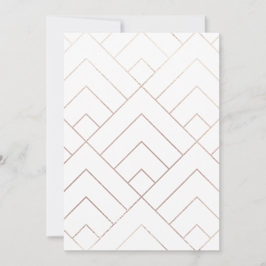 Moderne Kaart voor het uitnodigen van virtuele bru (Achterkant)