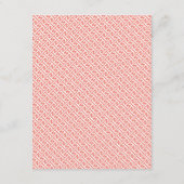 Moderne Kaart voor huwelijksbezoekers | Koraal (Achterkant)