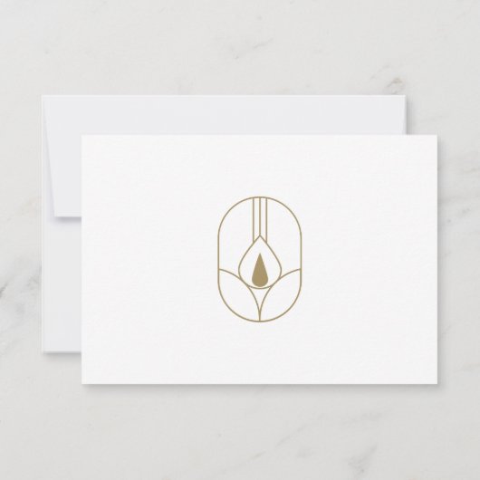 Moderne Kaart voor kaarszorg (Achterkant)