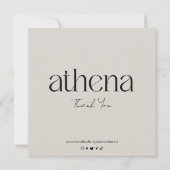 Moderne Kaart voor kaarszorg (Achterkant)