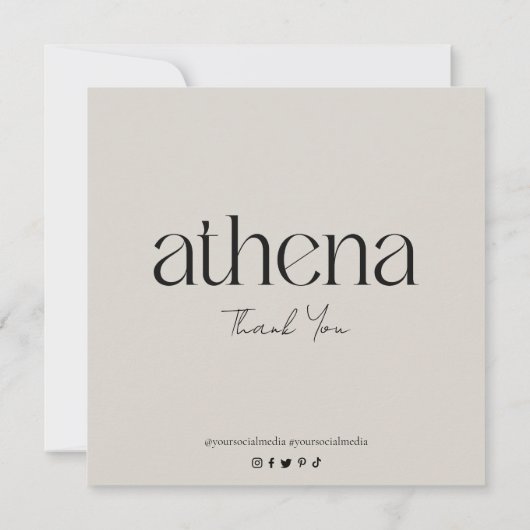 Moderne Kaart voor kaarszorg (Achterkant)