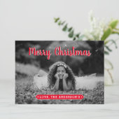 Moderne Kaart voor Kerstmis met foto's (Staand voorkant)