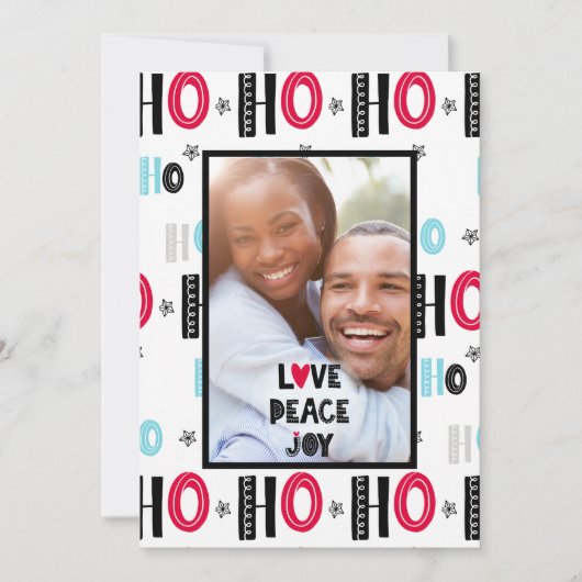 Moderne Kaart voor kerstmis - Scandinavian Doodles (Voorkant)