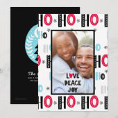 Moderne Kaart voor kerstmis - Scandinavian Doodles (Voorkant / Achterkant)