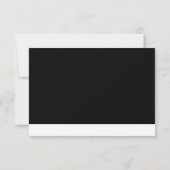 Moderne Kaart voor Manuscript Black & White Weddin Notitiekaartje (Achterkant)