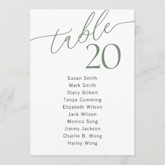 Moderne kaart voor minimale bruiloft (Voorkant)