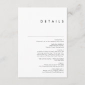 Moderne Kaart voor minimale details (Voorkant)