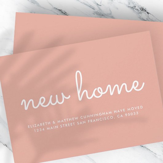 Moderne Kaart voor nieuwe thuisbekendmaking