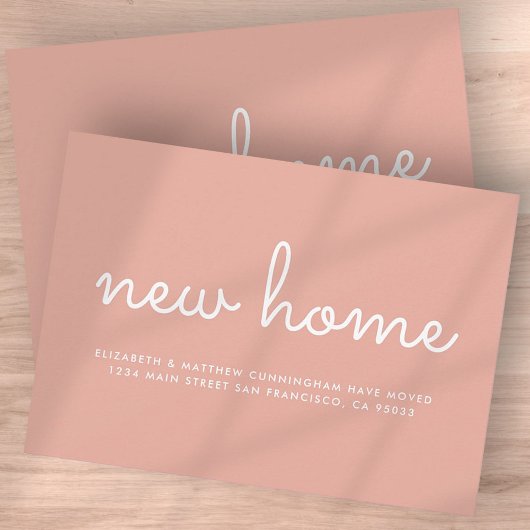 Moderne Kaart voor nieuwe thuisbekendmaking