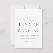 Moderne Kaart voor ontvangst (Achterkant)