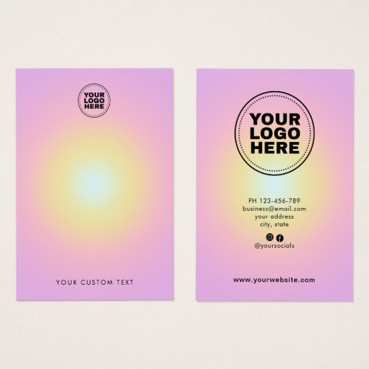 Moderne Kaart voor oorscherm (Voorkant /achterkant)