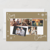 Moderne Kaart voor prettige kerstfeestdagen met fo (Voorkant)