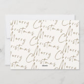 Moderne Kaart voor prettige kerstfeestdagen met fo (Achterkant)