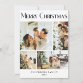 Moderne Kaart voor prettige kerstfeestdagen met fo (Voorkant)