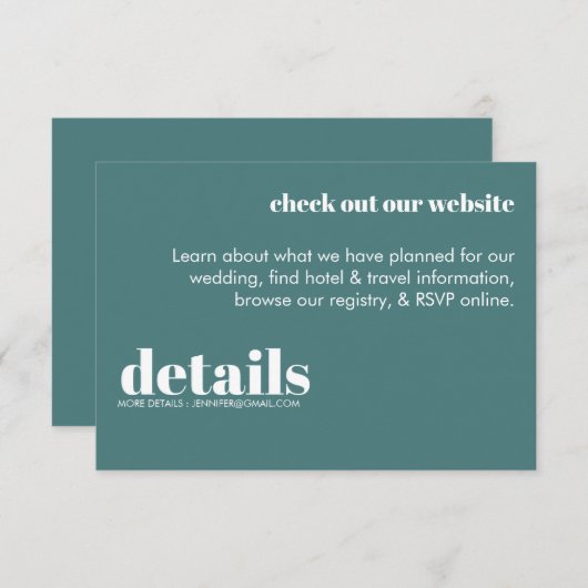 Moderne Kaart voor retro-behuizing (Voorkant / Achterkant)