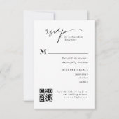 Moderne Kaart voor RSVP QR Code Wedding Response i (Voorkant)