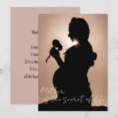 Moderne Kaart voor script en moeder fotovakantie (Voorkant / Achterkant)