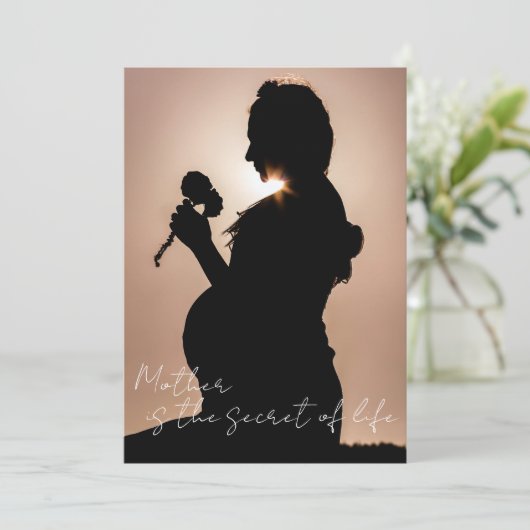 Moderne Kaart voor script en moeder fotovakantie (Staand voorkant)