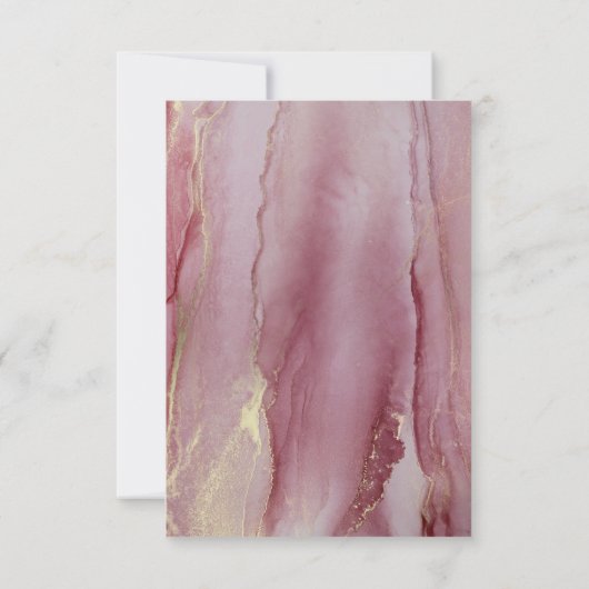 Moderne Kaart voor troebele roze roze reuzenriSVP (Achterkant)