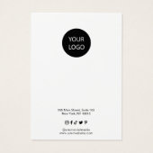 Moderne Kaart voor veroudering van pasta's (Achterkant)