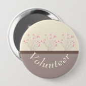 Moderne kaart voor vrijwilligers ronde button 4,0 cm (Voorkant /achterkant)