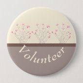 Moderne kaart voor vrijwilligers ronde button 4,0 cm (Voorkant)