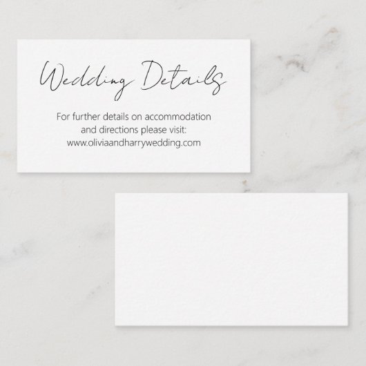 Moderne Kaart voor webbehuizing voor handschriften (Voorkant / Achterkant)