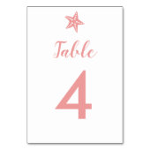 Moderne Kaart voor weddenschappen met Starfish Wed (Achterkant)