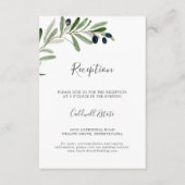 Moderne Kaart voor weduwschap tussen olive vertakk (Voorkant)