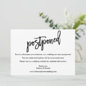 Moderne Kaart voor weduwschap uitgesteld door pens (Staand voorkant)