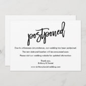 Moderne Kaart voor weduwschap uitgesteld door pens (Voorkant / Achterkant)