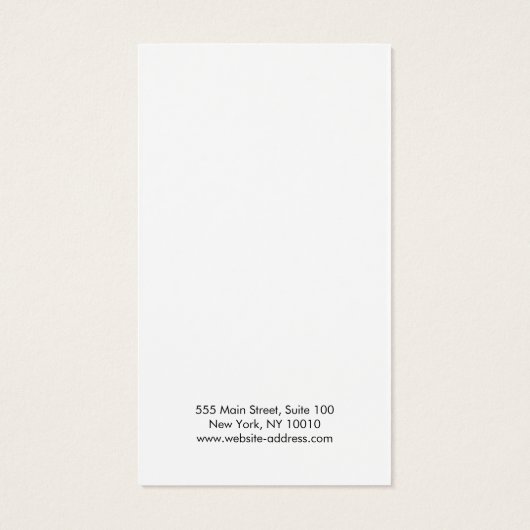 Moderne Kaart voor wit zwart platform met oormerk (Achterkant)