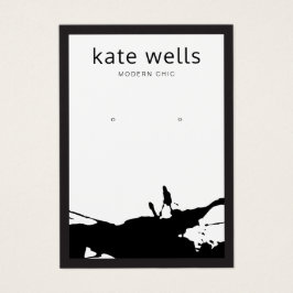 Moderne Kaart voor wit zwart platform met oormerk