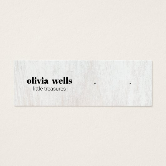 Moderne Kaart voor witte houten verharding (Voorkant)