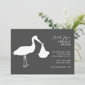 Moderne Kaart voor zwangerschapsaankondiging in wi (Staand voorkant)