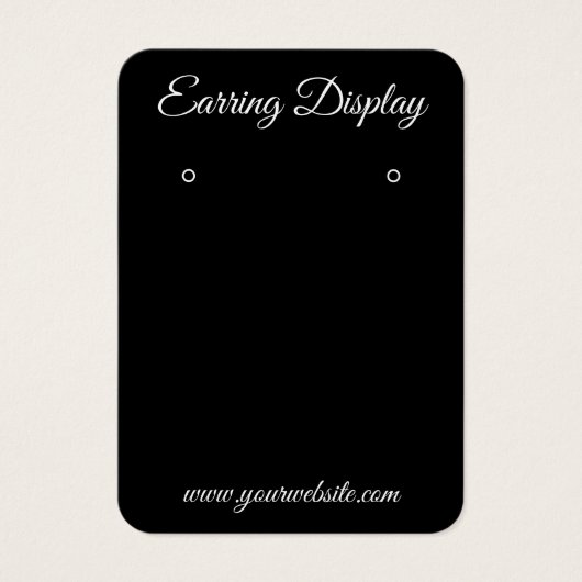 Moderne kaart voor zwarte en witte aangepaste oorh (Voorkant)
