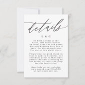 Moderne kaart voor zwarte en witte eenvoudige brui (Voorkant)