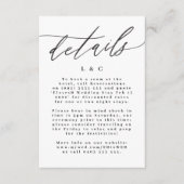 Moderne kaart voor zwarte en witte eenvoudige brui (Voorkant)