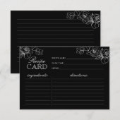 Moderne Kaart voor zwarte en witte toneelschoeisel (Voorkant / Achterkant)