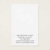 Moderne Kaart voor zwarte-grensjuwelen die beeldsc (Achterkant)