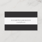 Moderne kaart. Zwarte en witte strepen. Abstract Visitekaartje (Voorkant)