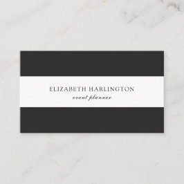 Moderne kaart. Zwarte en witte strepen. Abstract Visitekaartje