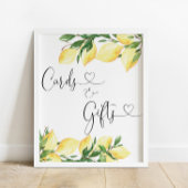 Moderne kaarten en cadeaubonnen poster